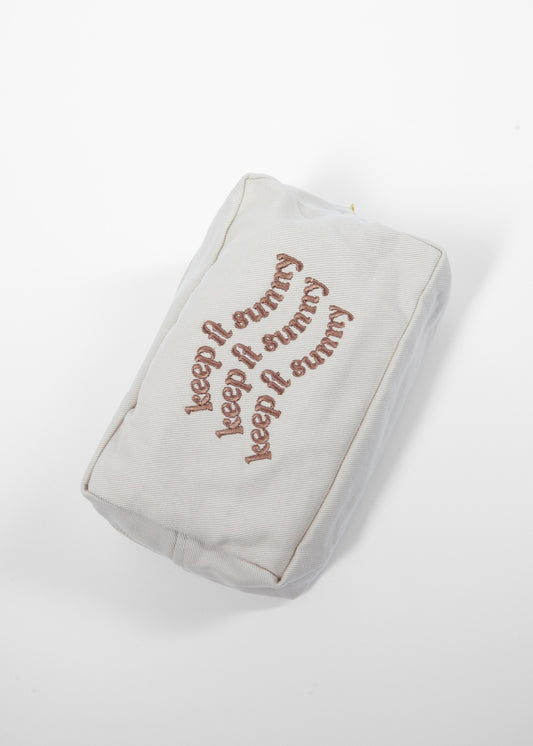 THE KEEP IT SUNNY COSMETIC BAG
