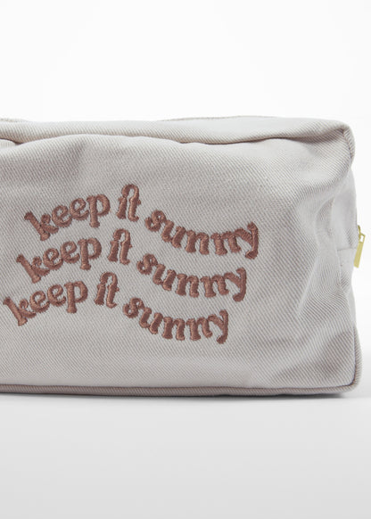 THE KEEP IT SUNNY COSMETIC BAG